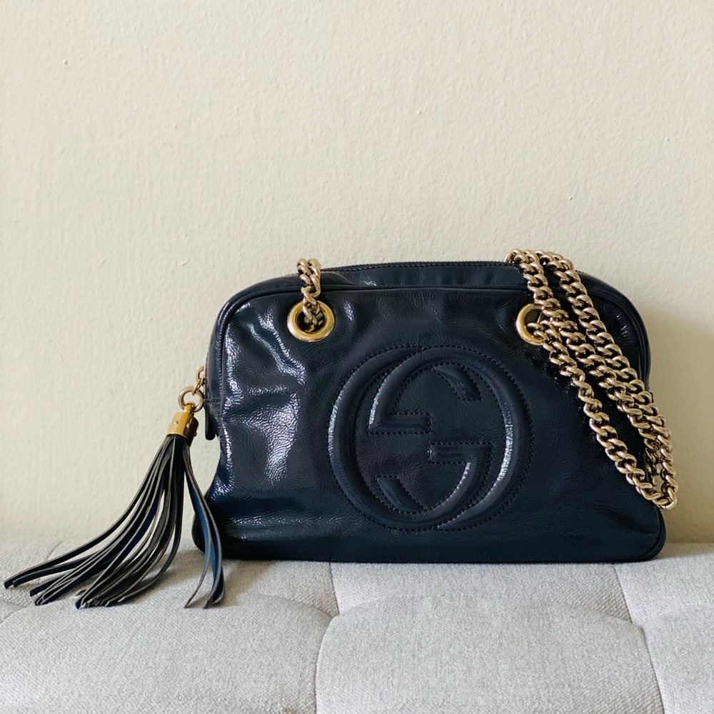 Gucci Soho Disco Double Chain Shoulder Bag - Picture 7 of 16